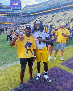 Alumni Spotlight Eron Roussel - Baller Bites  social post