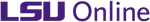 LSU Online Logo - Purple