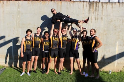 LSU Rowing Mens Novice 8 - Silver Medal at Head of the South Regatta 2015