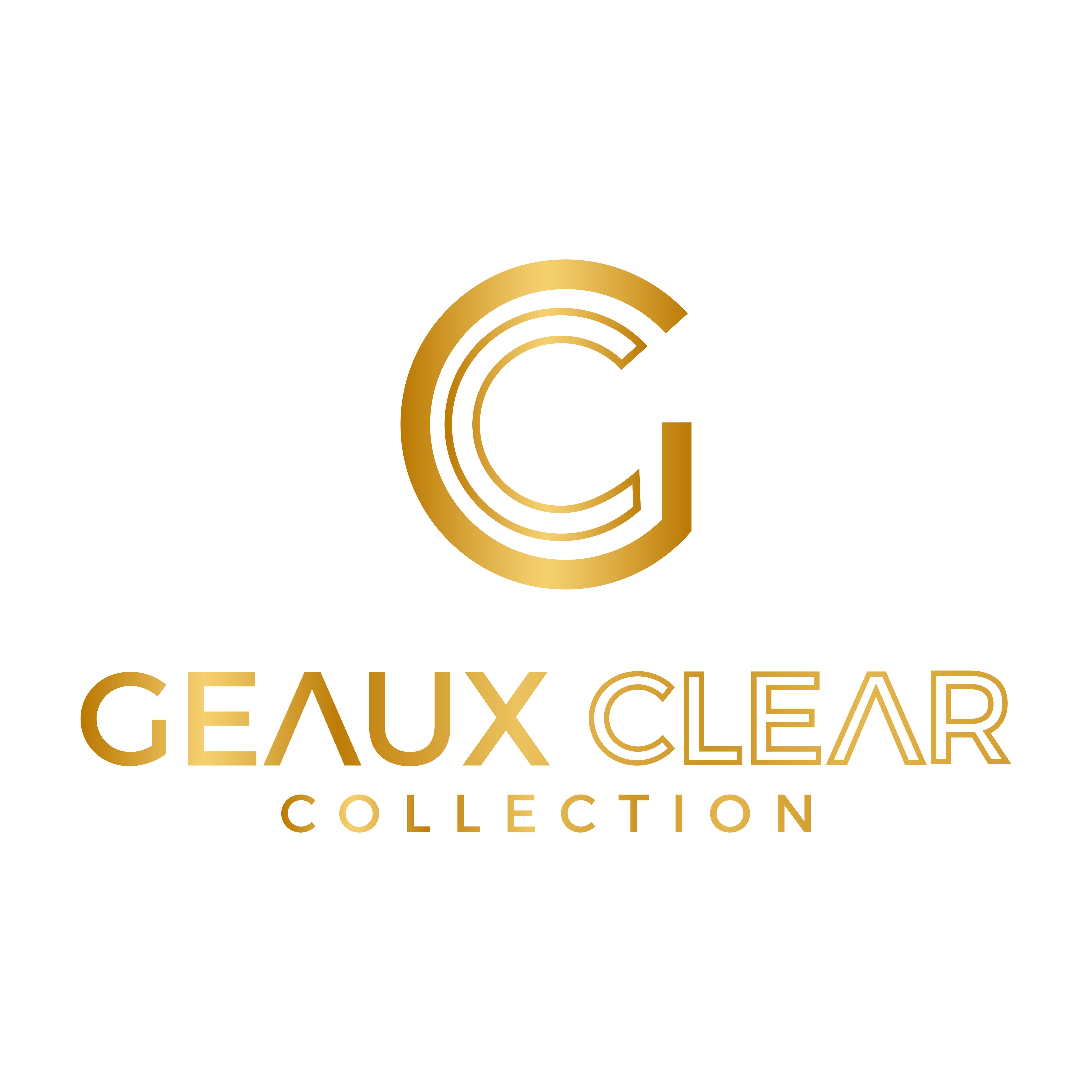 GEAUX CLEAR LOGO(GOLD)