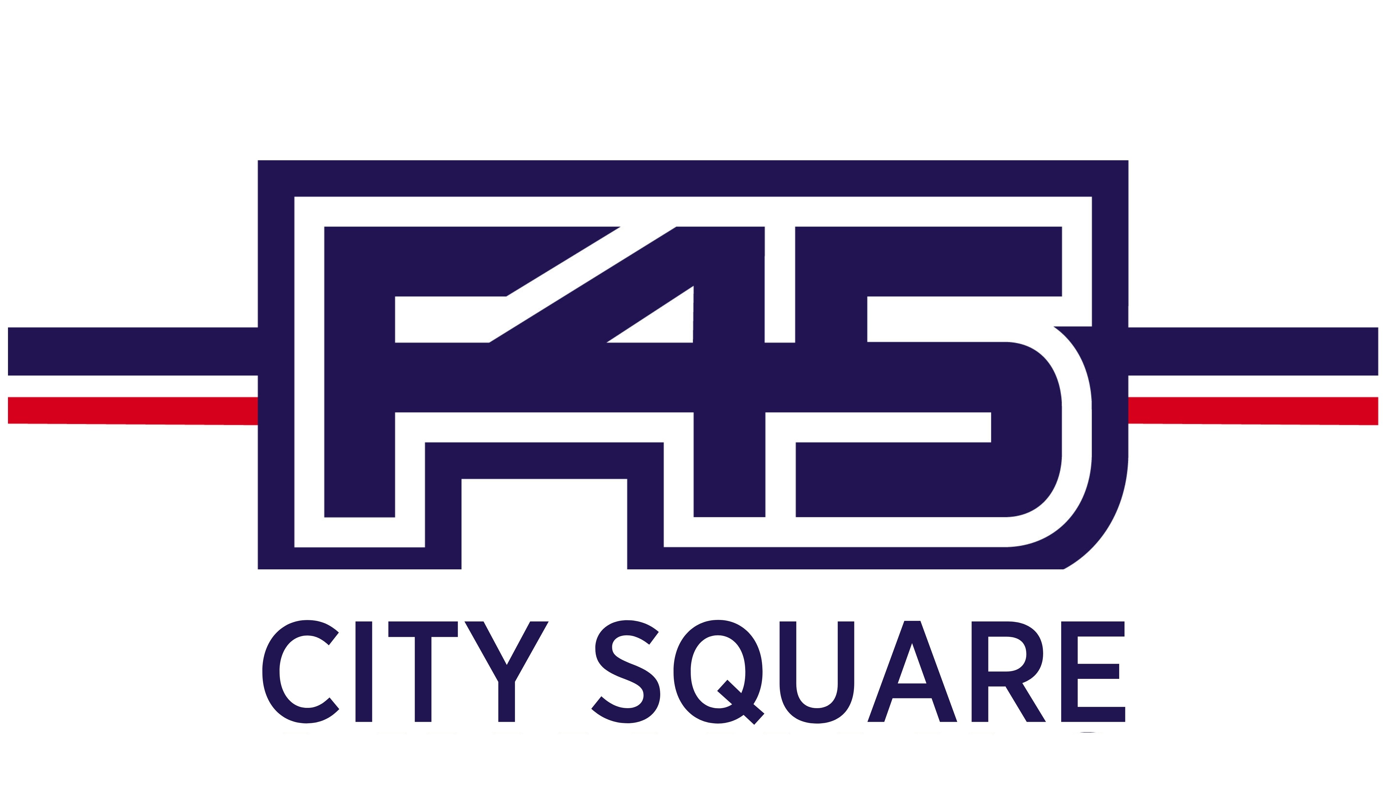 LOGO - CITY SQUARE Stripe white