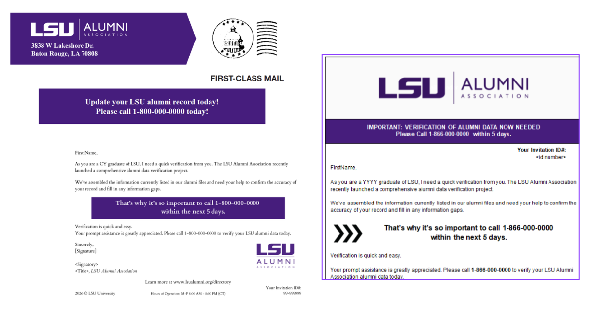 LSU Alumni PCI Directory Samples